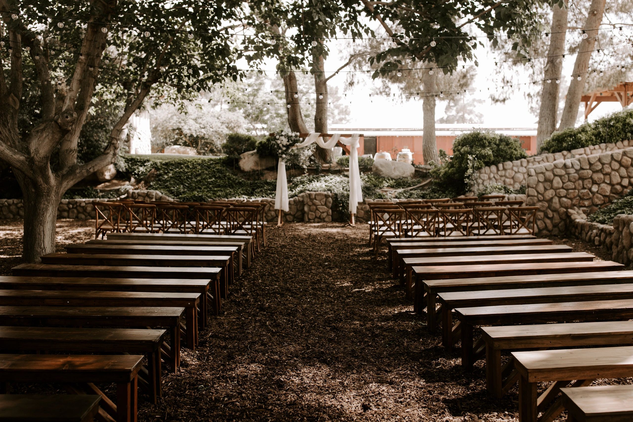 Garden ceremony courtyard